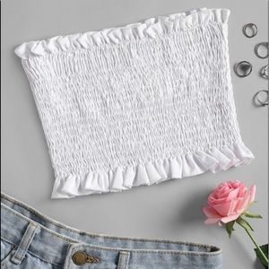 Smocked Bandeau Tube Top